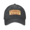 Klassische Baumwoll-Baseballkappe für Stardew Valley für Herren Damen Personalisiert Verstellbar Erwachsenen Farmspiele Papa Hut Outdoor