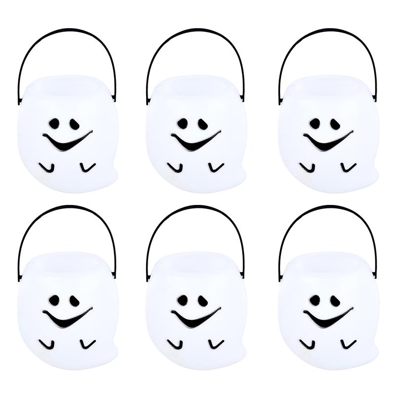 1-6Pcs Halloween Party Candy Bucket Pumpkin Gift Box Container Trick or Treat Cookie Snack Holder Decoration Props Kids Favors