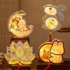 Handmade Children's Rabbit Lantern Cartoon Bunny Handmade Lamp  Photography Props