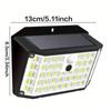 4PCS 176 LED Solar Outdoor Lights Solar Powered Motion Sensor Flood Lights IP65 Waterproof 3 Modes Wall Lamp For Outside Porch Yard