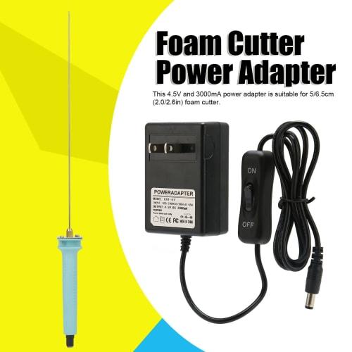100-240V Styrofoam Cutter Adapter, Hot Wire Cutter Power Adapter, 4.5V 3000mA 50/60Hz, Styrofoam Cutter