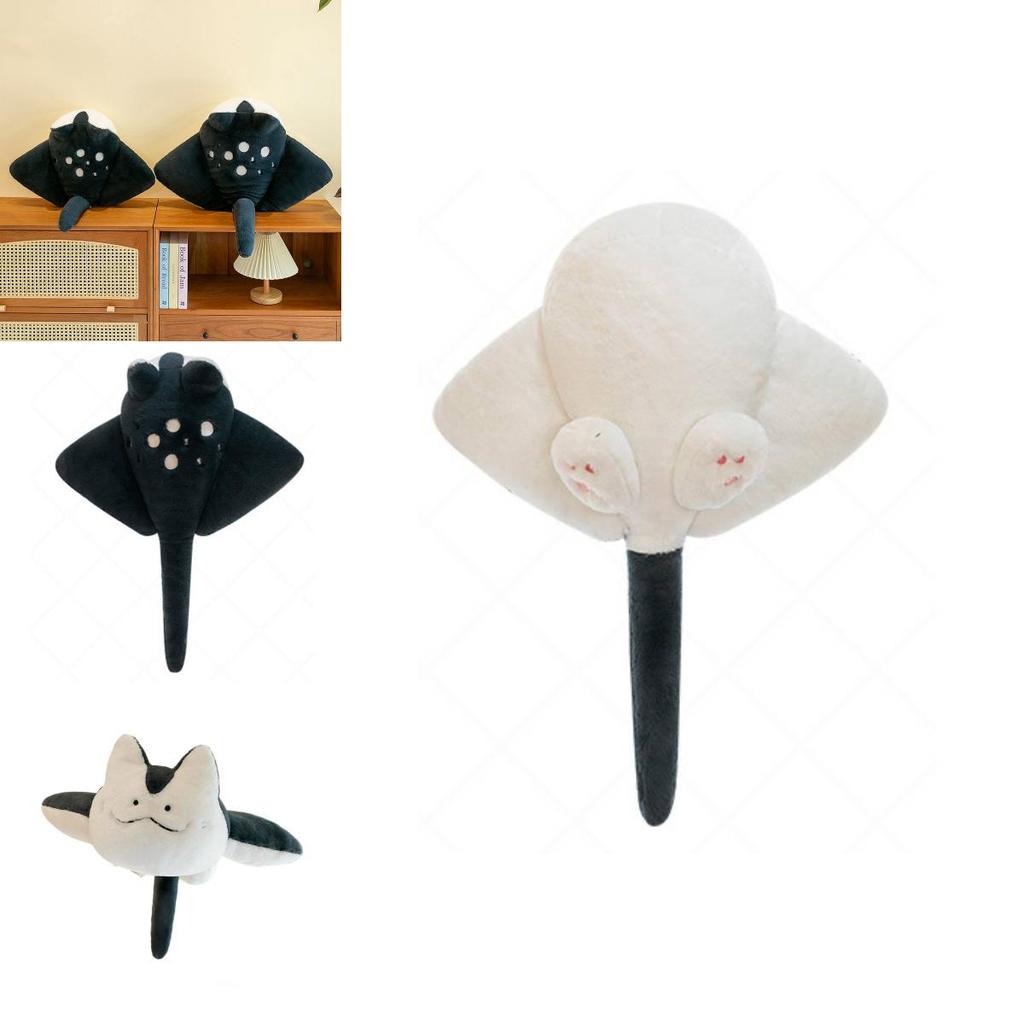 Adorable 75cm Cartoon Devil Fish Plush Toy Soft Stuffed Animal For Girls Birthday Gifts