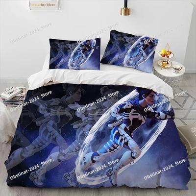 A-Apex Legends Game Gamer Cartoon Bedding Set Printed Duvet Cover Pillowcase Single Double Style Queen King Size Sets