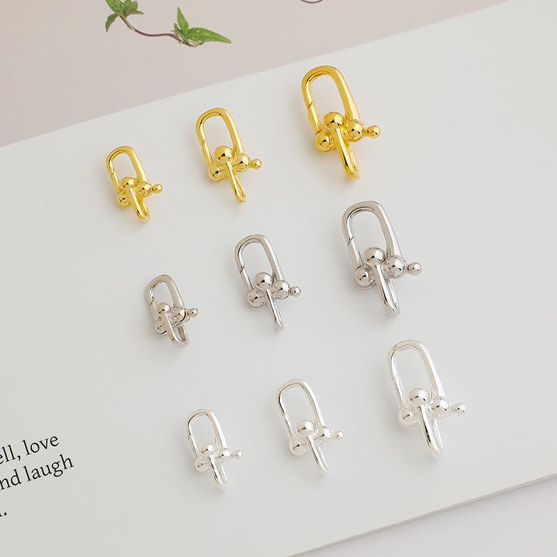 

Ожерелье из стерлингового серебра 925 пробы с жемчугом и застежкой в виде подковы Large