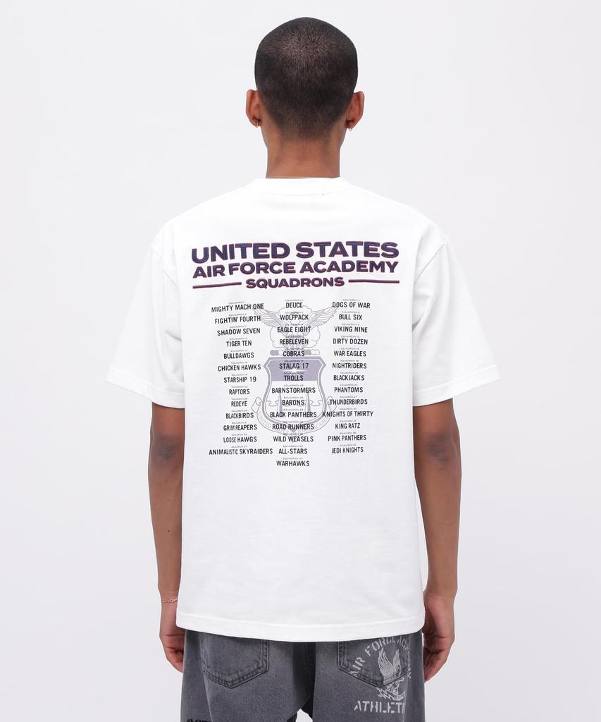 AVIREX USAFA SQUADRONS EMBROIDERY T-SHIRT M White 783-5134014