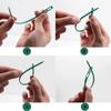 Garden Green Zip Ties Adjustable Plastic Plant Cable Ties Reusable Wire Ties Garden Plant Vine Supports Tomato Clip Fastener