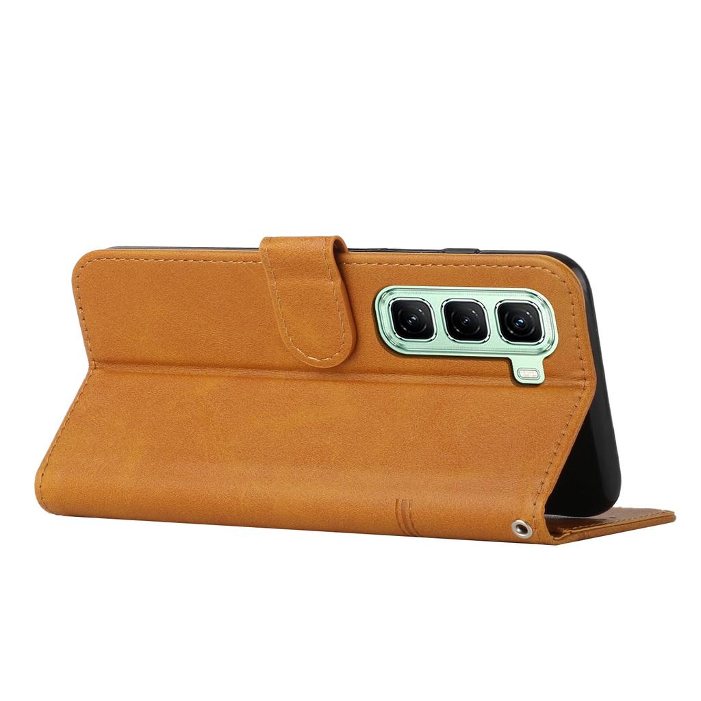 For Infinix Hot 50 4G Case Stand Flip Protective Leather Phone Cover