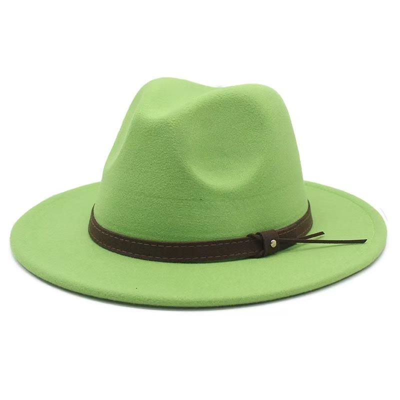 Popular European and American Cotton Retro Fedora Hat Men's and Women's British Style Jazz Hat Ethnic Top Hat