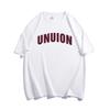 Unisex Retro American Cotton Short Sleeve T-shirt, Plus Size, Loose Fit Hong Kong Style Half Sleeve for Couples
