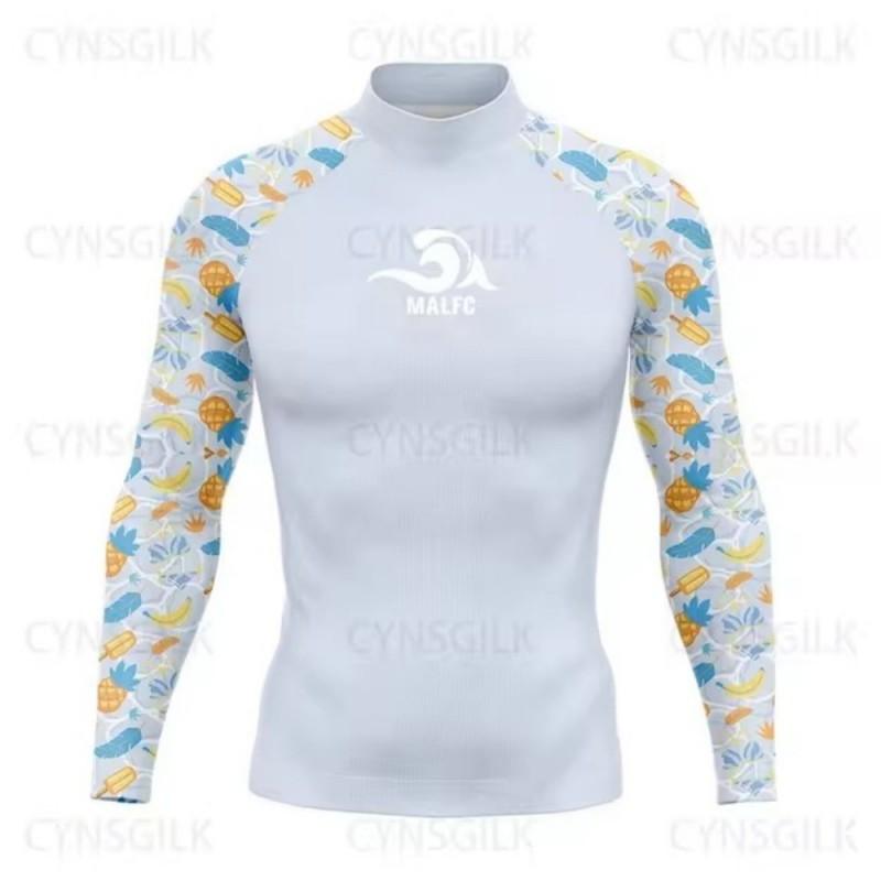 Quick-Dry Long Sleeve Rash Guard Surfing Swimming Freediving Water Sports UV Protection Unisex