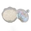 Crystal Glass Jar 400g White Crystal Degaussing Bowl Elegant Exquisite Candy Jewelry Container with