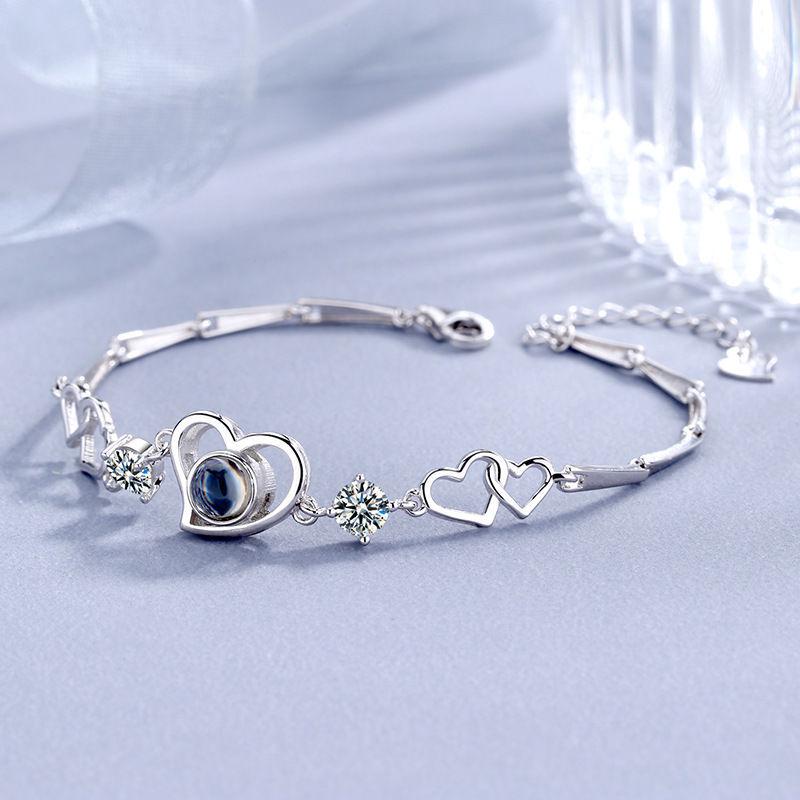 

Браслет с проекцией сердца: Идеальный подарок на Рождество, День святого Валентина, Циси - Для девушки, лучшей подруги или возлюбленной.