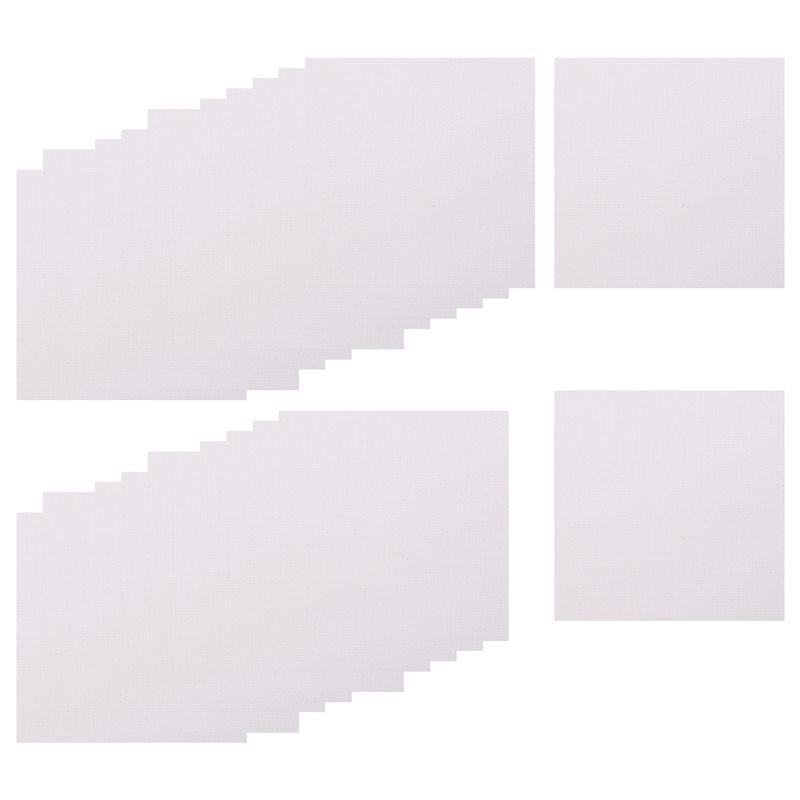 

ABUL-25 Pcs Magnetic Painting Canvas Panel Magnetic Mini Canvas Boards Canvas Blank Canvases For Painting Art Gift DIY Decor Dur білий