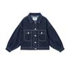 2025 Damen Europäischer Stil Locker Kurz Jeansjacke - Tiefblau Frühjahrsedition