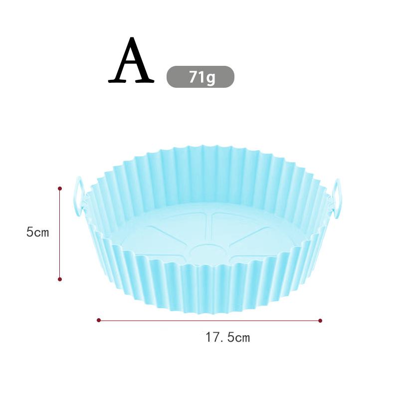 Silicone Air Fryers Oven Baking Tray Pizza Fried Chicken Airfryer Silicone Basket Reusable Airfryer Pan Liner Accessories
