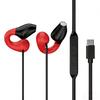 Wired Ear Cuff Open Ear with No Ear Volume Clear Online Meetings Earphones, Type-C, Style, Design, Microphone, Blocking, Control, Calls, Hands-Free,