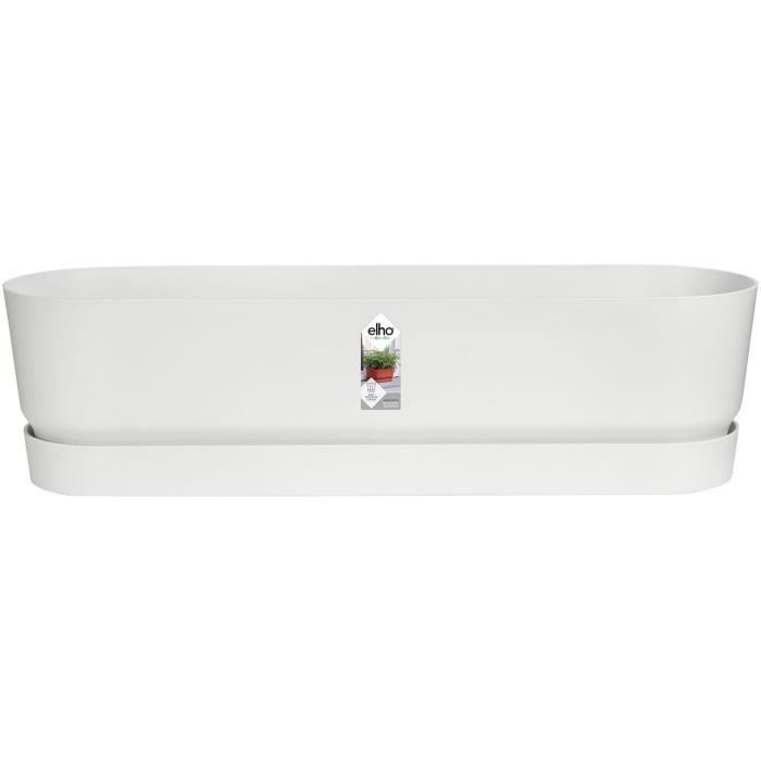ELHO Jardinière ovale GREENVILLE - Plastique recyclé - Ø70 x H 18,48 cm - Leaf Green