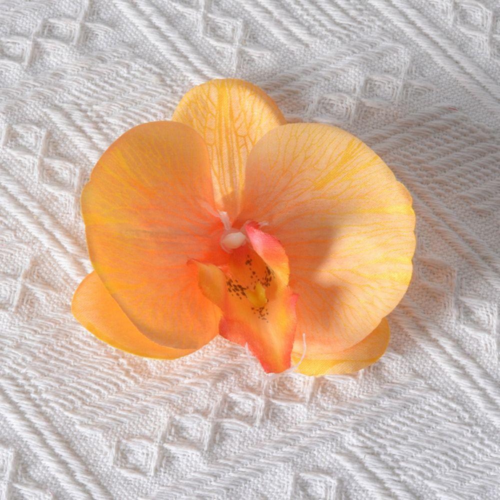 Headdress Simulated Flower Handmade Accessories Butterfly Orchid Flower Earring   Women