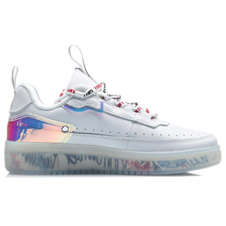 Li Ning CF Coverage Balance Lightweight Low top Skateboard Shoes Women's White AGCP232-12