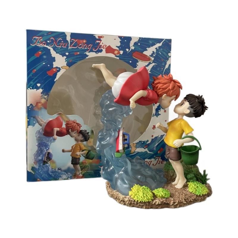 Anime Action Figure Ponyo On The Cliff Figure Ponyo Sousky Seagal Figure Pvc Gk Statue 15cm Model Doll Collection Toy Kid Gift