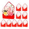 10 Stück Valentinstag Umschlagbox Blumenstrauß Umschlagbox Umschlag Florales Verpackungspapierbox Für Geburtstag Hochzeit Muttertag