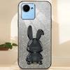 For Realme C30s 4G/C30 4G Phone Protective Case Cartoon Rabbit Cover with Kickstand