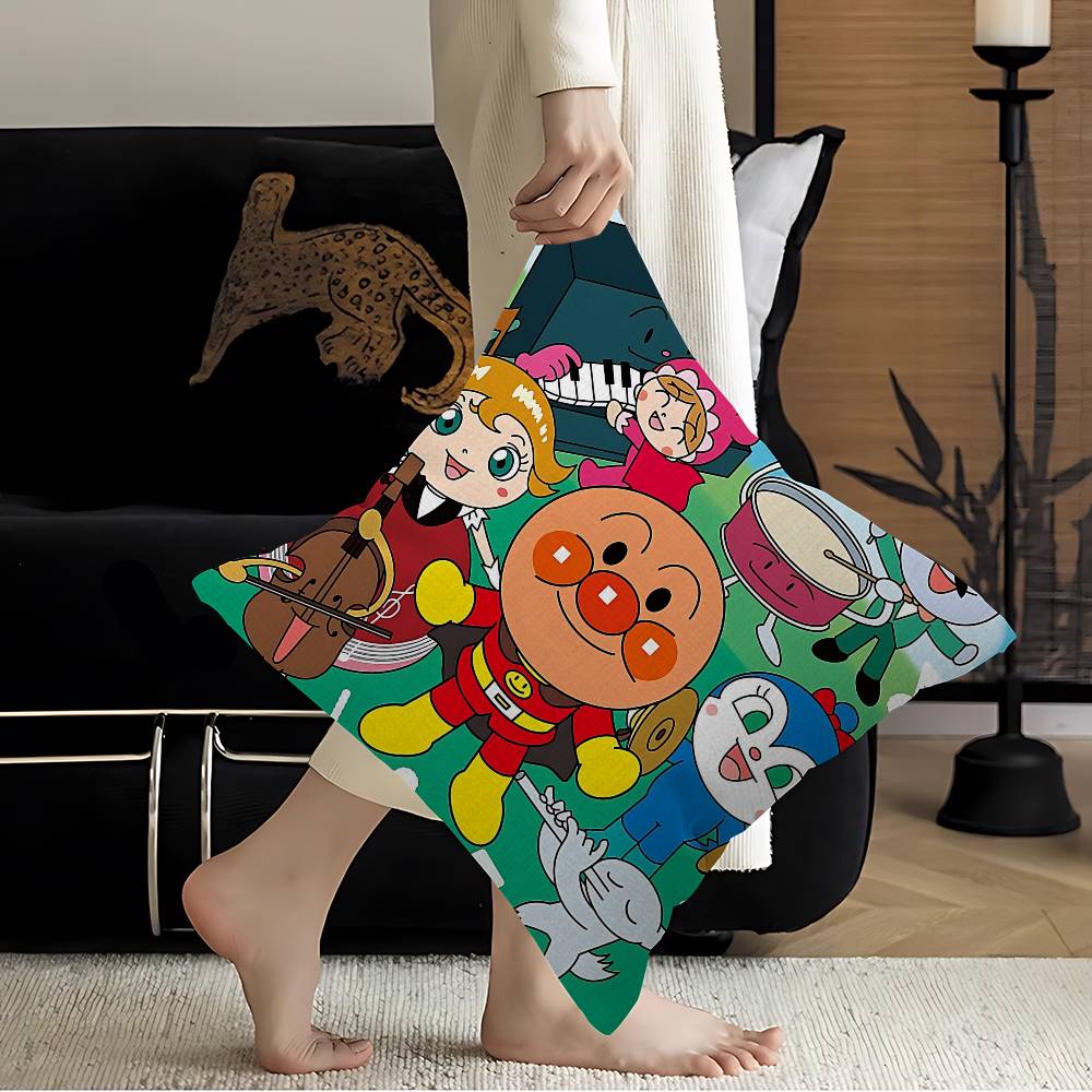 Cartoon Cute Fashion AAnpanman Stitch Lucky Dragon Pillow Cover Sofa Cushion Cover Home Room Decoration Children Gift