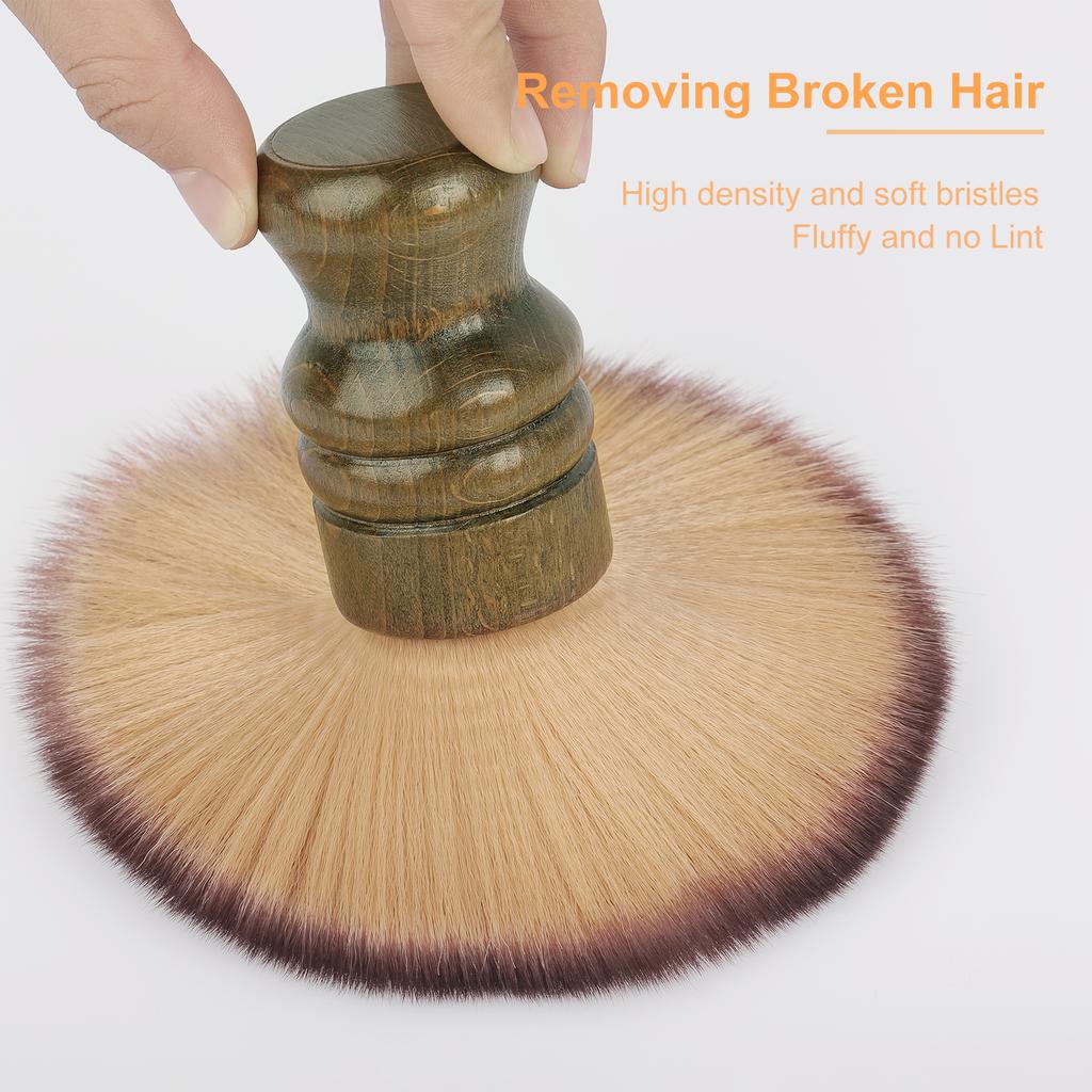 Weiche Friseur Nacken Gesichts Staubpinsel Reinigungs Haarbürste Haar Kehrpinsel Salon Haushalt Haar Reinigungsbürste Nylonhaar