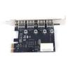 USB3.0 Riser PCIE Expansion Card 4 Ports PCI Express High-speed Computer Adapter