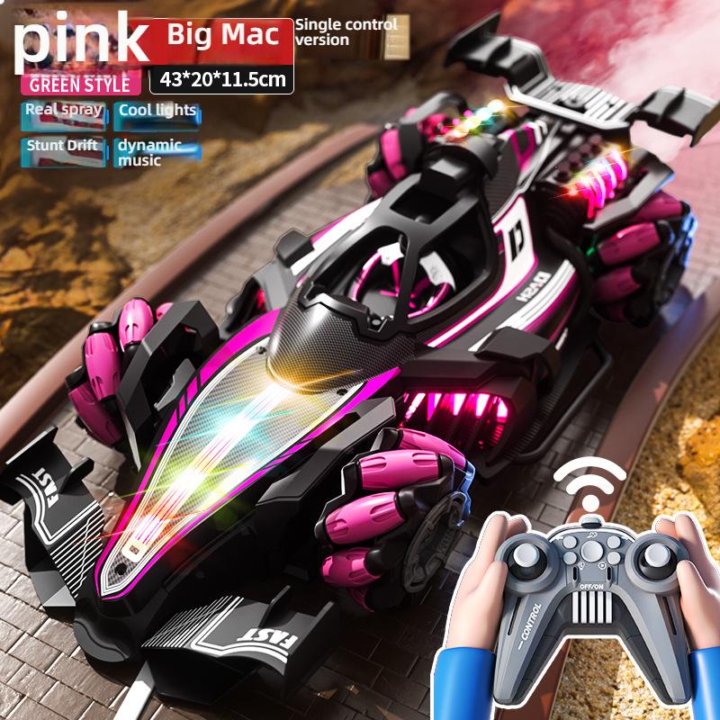 4WD RC F1 Formula Stunt Car Gesture Sensing Spray Drift Rechargeable FCC Certified Children Electric Toy
