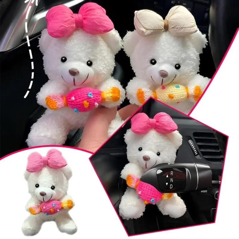 Soft Stuffed Charming Auto Dashboard Interior Decoration Soft Plush Doll Suitable For Rearview Mirror Wiper Turn Signal