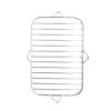 Air Fryer Accessories Set 2pcs Stainless Steel Rack and 2pcs Baking Tray Silicone Basket Air Fryer Liner for Kitchen