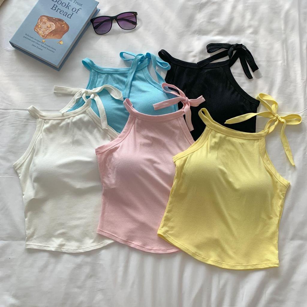 Korean Summer & Autumn Pure Color Strapless Top with Chest Pads - Versatile Inner & Outerwear for Sexy, Hot Look