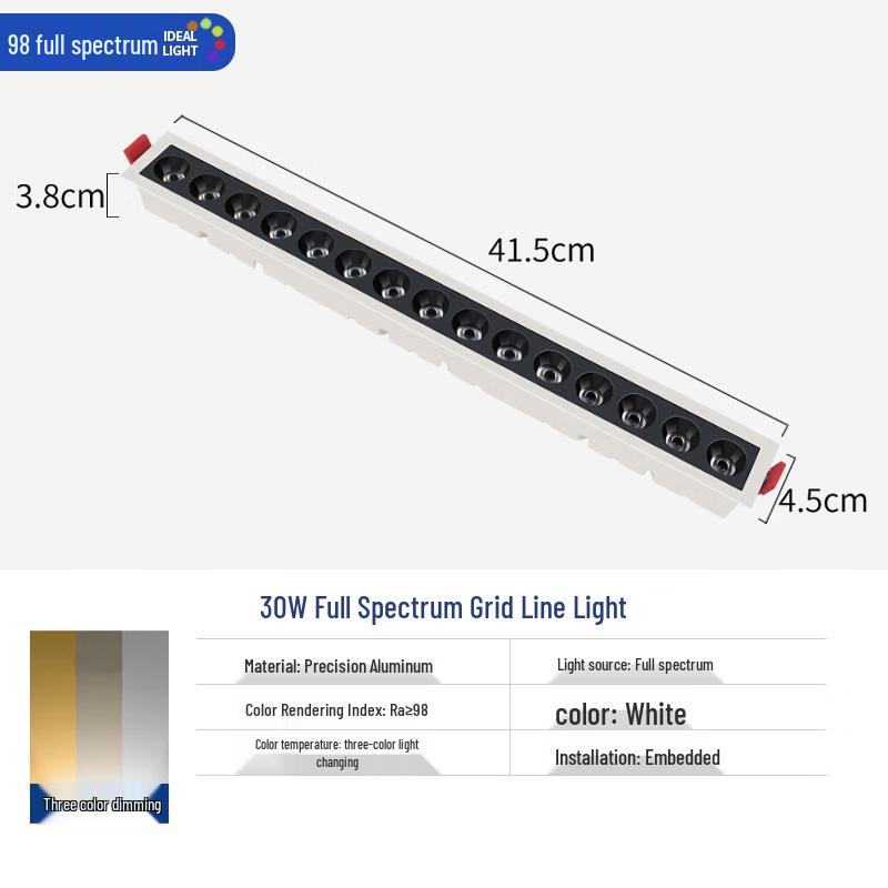 

Nu Feng 30W Linear Recessed LED Grille Light