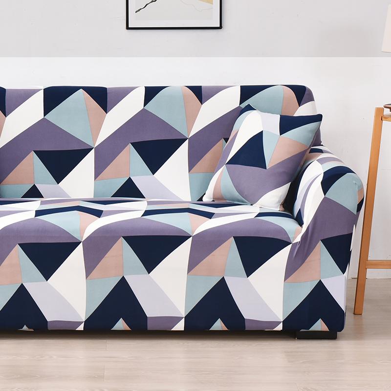 Lattice Printed Sofa Cover for Living Room Pet Kids Stretch Elastic Couch Cover for L Shape Sectional Furniture Protector