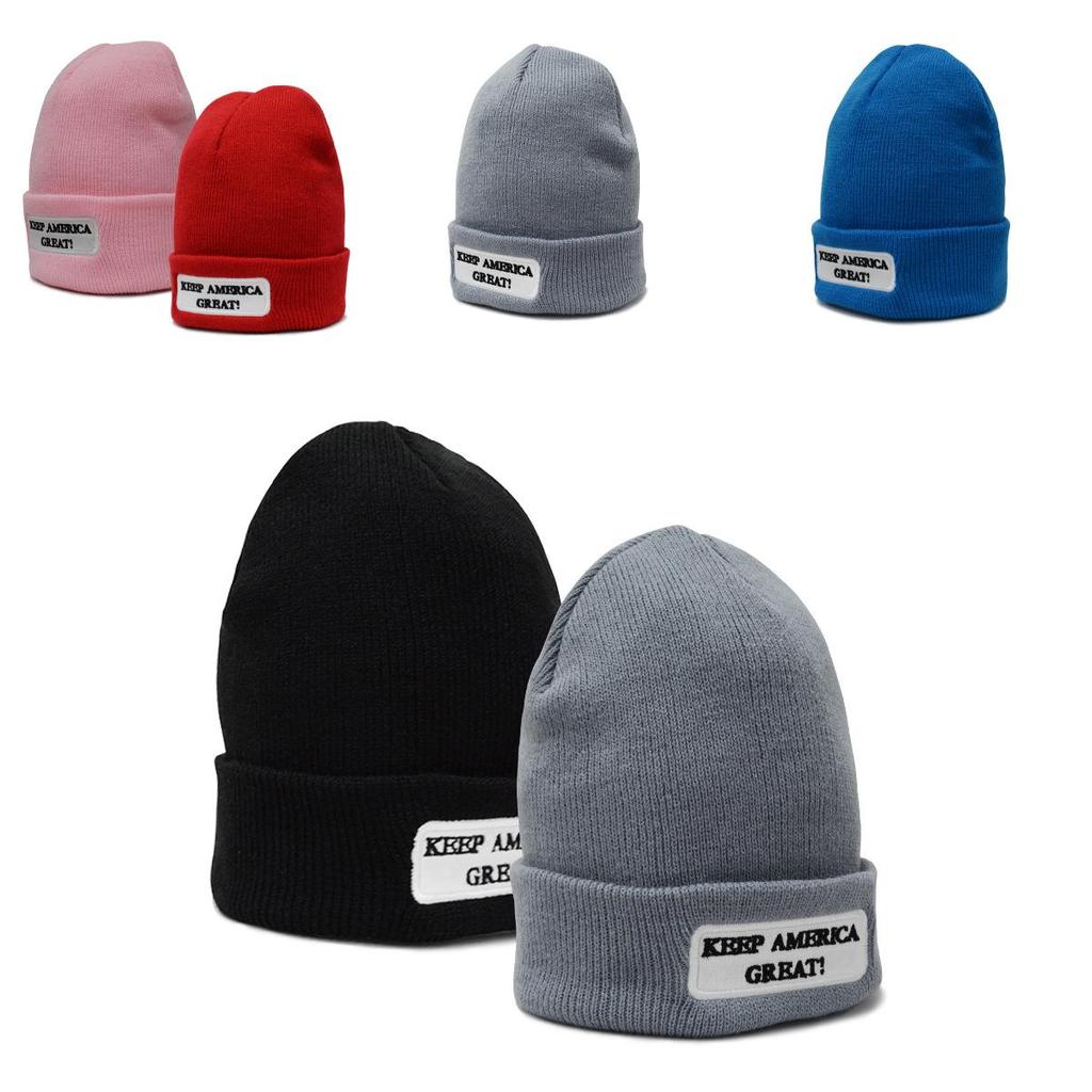 Trump Winter Beanie Hat Keep America Great Knit Beanie Warm Ski Cap Unisex Hats