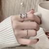 Adjustable Highend Square Zircon Ring For Women Elegant Minimalist Design Accessory Chic