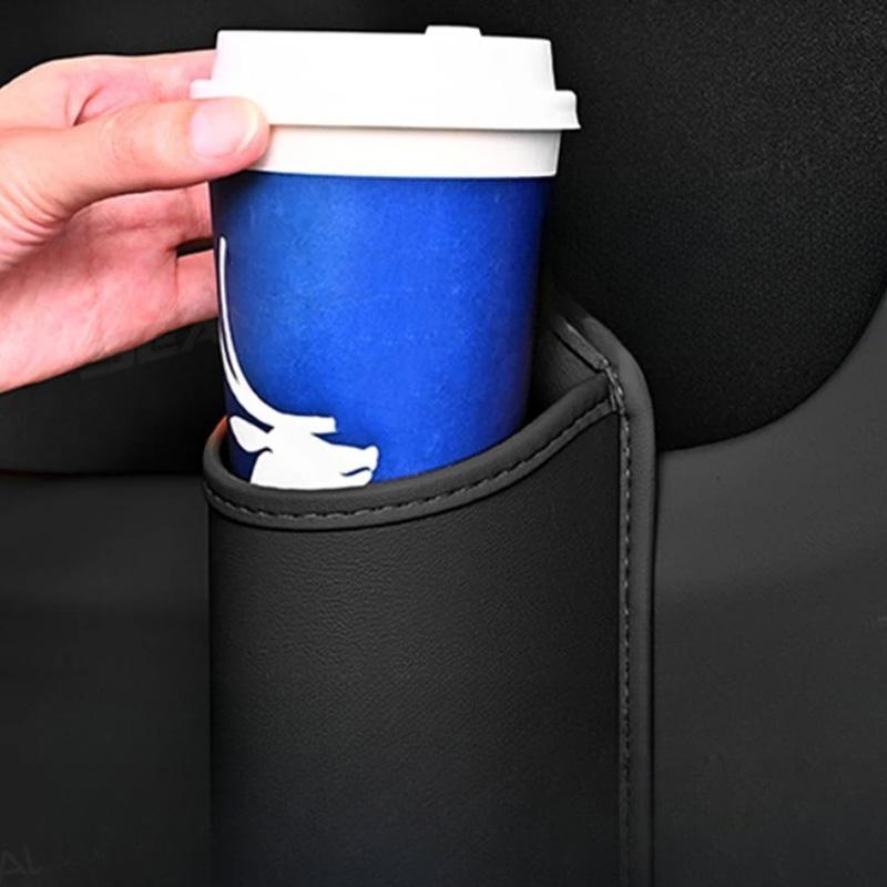 For Car Interior Accessories Car Door Cup Holder Leather Automotive Drink Rack Storage Bin Auto Back Seat Cup Holder Organizer