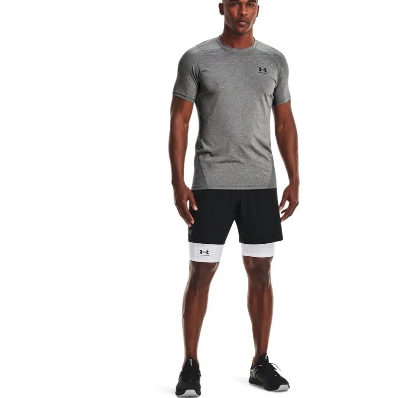 Under Armour HeatGear Shorts Men's White (Unisex) Sports Shorts 1361602 | White / Black