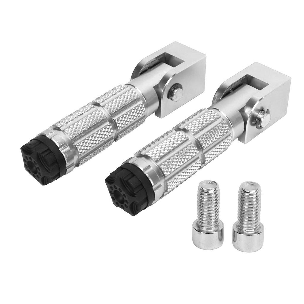2Pcs Motorcycle Foldable Foot Pegs M8 Antislip Aluminium Alloy Universal for Bikes ATV UTV Go Kart