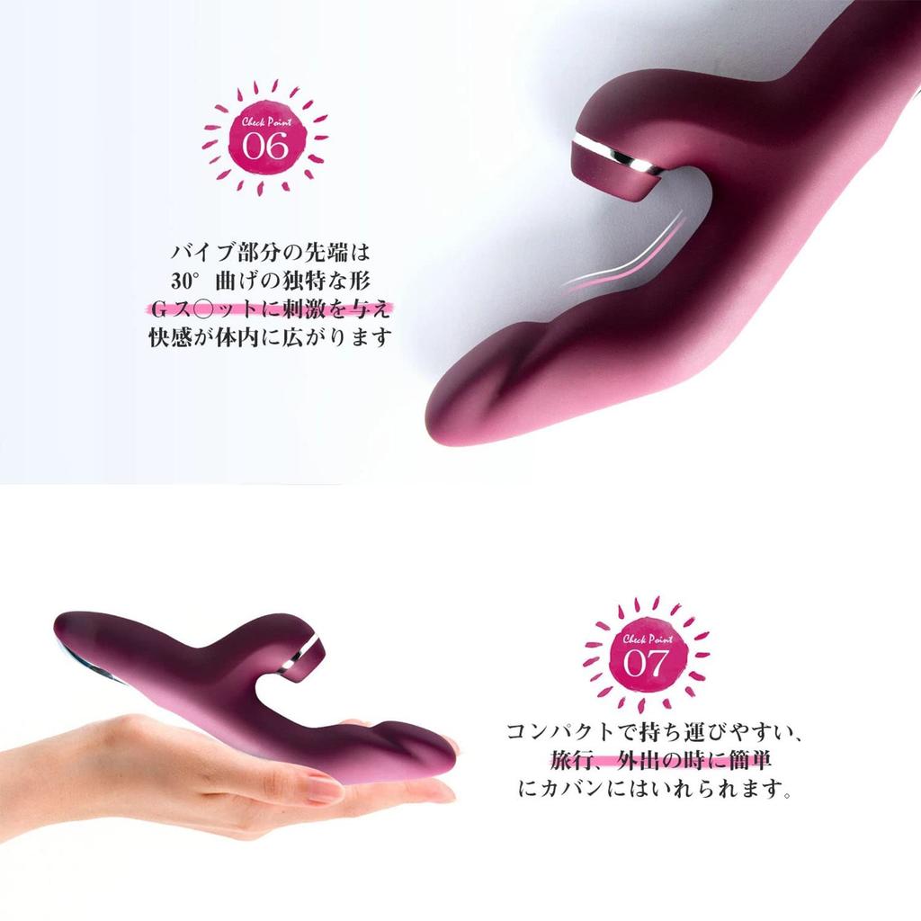 Suction Vibrating Rotor Suction Pulse Vibration Electric Popular Massager Toy Vibrator, [Sonic + + 42°C Heating] Women's Massager, Powerful,