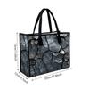 Cracked Pattern Tote Bag Fashion Large Capacity Shopping Handbag Casual Daily Use Shoulder Bag