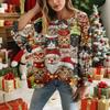 Christmas Crochet Sweater For Women, Christmas Knitted Pullover, Christmas Cozy Fall And Winter Sweater
