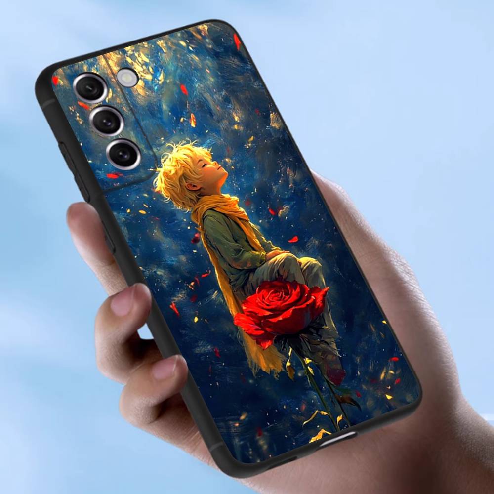 Oil Painting The Little Prince Case For Samsung Galaxy Case S25 S23 S22 S21 S30 S20 S10 Ultra Plus FE TPU Soft Cover