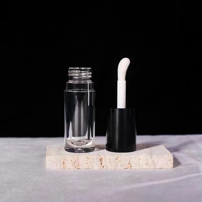 Large Round Lip Glaze Tube with Brush, 6ML Capacity - Empty Packaging