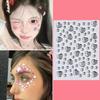 Colorful Heart Shape Gem Sticker 3D Face Rhinestone Tattoo Eyeshadow Stickers Fo Festival Party Stage Body Makeup Bling-HMA5