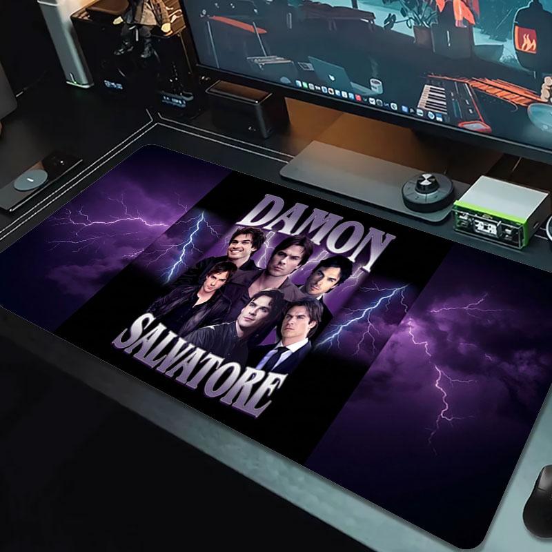 Damon Salvatore Collage Large Size Mouse Pad Large Gaming Table Cushion Nonslip Laptop Tablet Big Mousepad Xxl Mat Mini Pc Playmat With Lock Edge