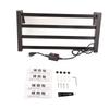 Thermostatic Towel Shelf Wall Mounting Electric Heating Drying Towel Rack for Home Bathroom UK Plug
