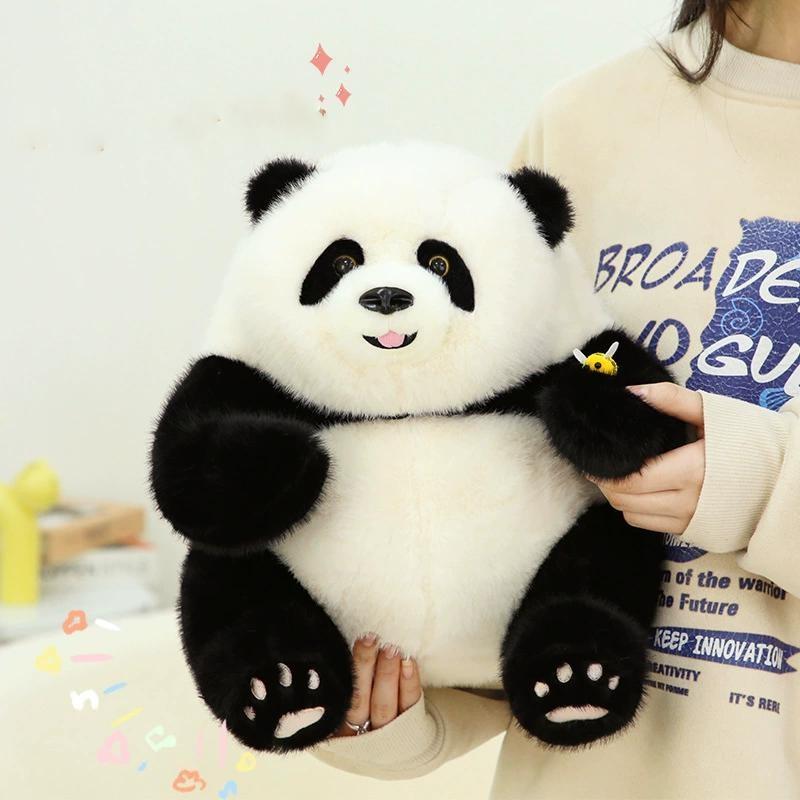 Plush Toy Panda Bee Themed Giant Panda Doll Stuffed Animal Gift Cushion And