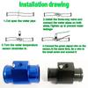 Car Modification Water Temperature Sensor Temperature Radiator Water Temperature Joint Pipe Sensor Joint Accessories 28-40mm